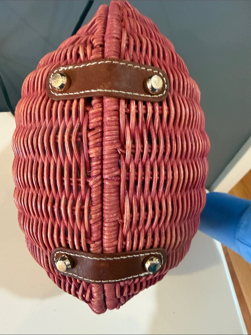 J. McLaughlin Victoria wicker bag - Picture 11 of 12